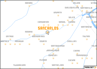 map of San Carlos