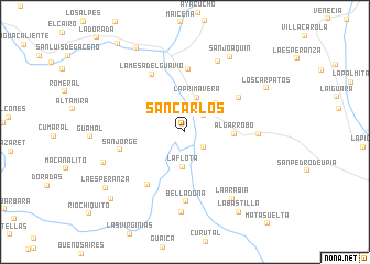 map of San Carlos