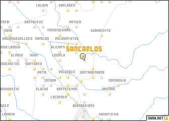 map of San Carlos