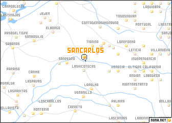 map of San Carlos