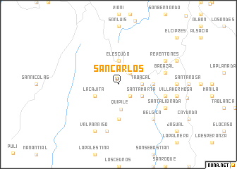 map of San Carlos