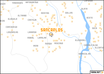 map of San Carlos