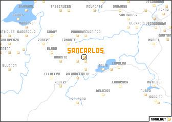 map of San Carlos