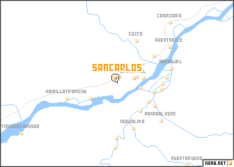 map of San Carlos