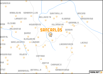 map of San Carlos