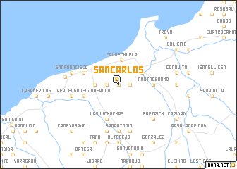 map of San Carlos