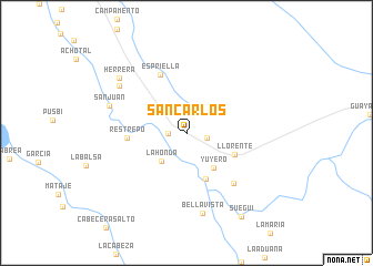 map of San Carlos