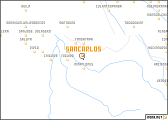 map of San Carlos