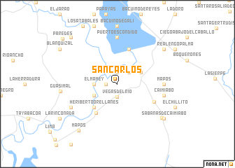 map of San Carlos