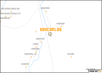 map of San Carlos