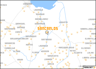 map of San Carlos