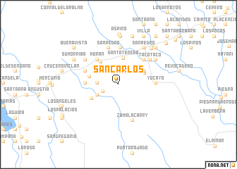 map of San Carlos