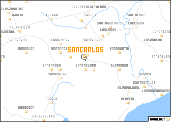 map of San Carlos