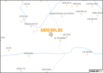 map of San Carlos