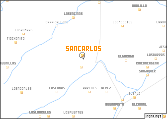 map of San Carlos
