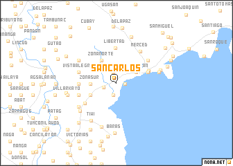 map of San Carlos