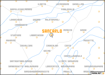 map of San Carlo