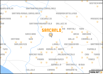 map of San Carlo