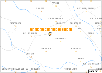 map of San Casciano dei Bagni