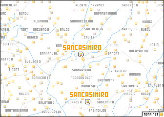 map of San Casimiro