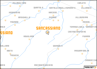 map of San Cassiano