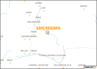 map of San Cassiano