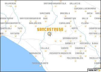 map of San Castrese