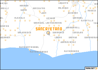 map of San Cayetano