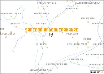 map of San Cebrián de Buena Madre