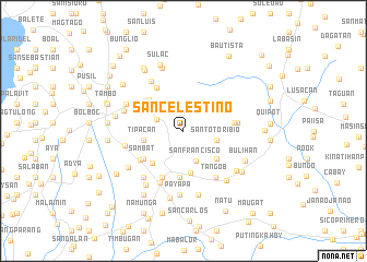 map of San Celestino