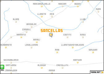 map of Sancellas