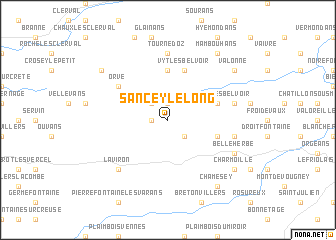 map of Sancey-le-Long