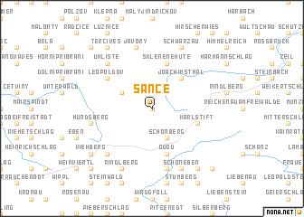 map of Šance