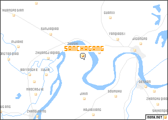 map of Sanchagang