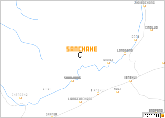 map of Sanchahe