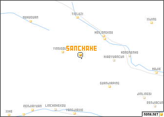 map of Sanchahe