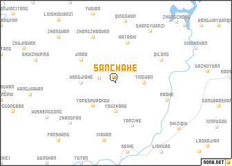 map of Sanchahe