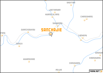 map of Sanchajie