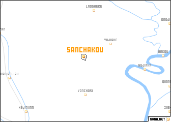 map of Sanchakou