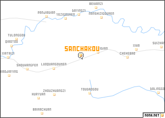map of Sanchakou