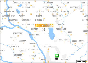 map of Sanchaung