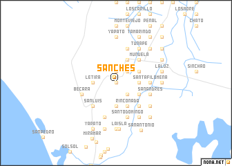 map of Sanches
