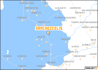 map of Sánchez Célis