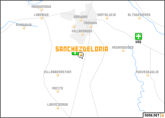 map of Sánchez de Loria