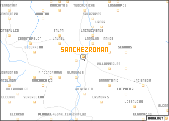 map of Sánchez Román