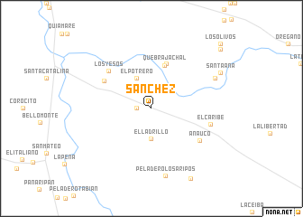 map of Sánchez