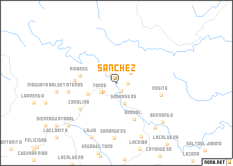 map of Sánchez