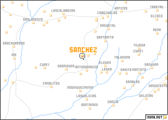 map of Sánchez