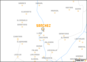 map of Sánchez