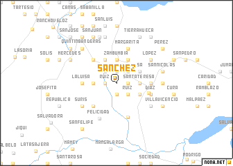 map of Sánchez